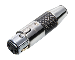 FURUTECH CF-602F CARBON FIBRE / STAINLESS STEEL XLR CONNECTOR (FEMALE)
