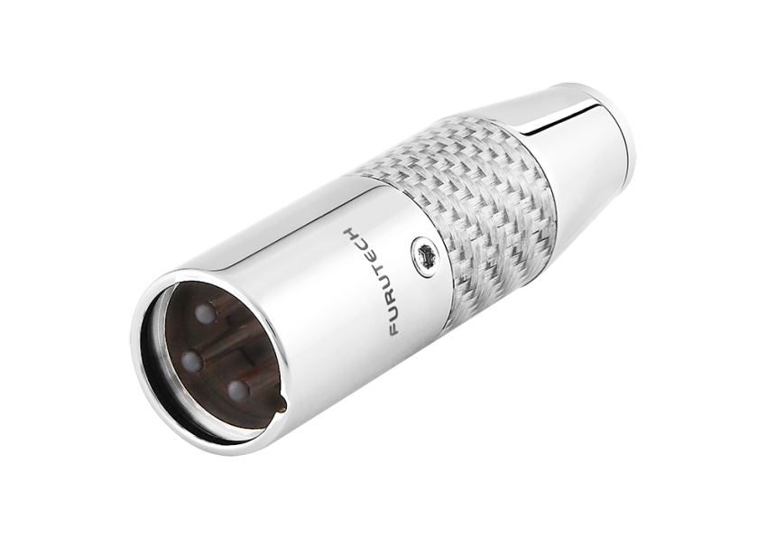 FURUTECH CF-601M-NCF CARBON FIBRE / STAINLESS STEEL XLR CONNECTOR (MALE)